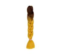 Zanthicia 3 unids/set Look Con Extensiones de Cabello Trenzado Sintético Premium Trenzado de Fibra Pelo Sintético Trenza Jumbo Pelo Rubio, oro