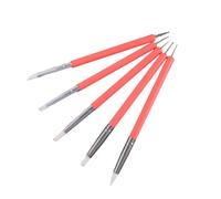 Zanthicia 5 unids/set bolígrafo punteador fácil de clavar para principiantes y profesionales, bolígrafos acrílicos de doble punta para punteado uñas, estilo 1