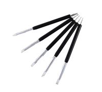 Zanthicia 5 unids/set bolígrafo punteador fácil de clavar para principiantes y profesionales, bolígrafos acrílicos de doble punta para punteado uñas, estilo 4