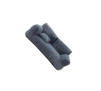 Zanthicia Acogedor sofá Cama para Perros, tapete Multiusos, Soporte Antideslizante, Funda extraíble, Ligero para Mascotas pequeñas, sofá Multiusos, Tumbona, Base, Gris Oscuro, 45 x 39 x 21 cm