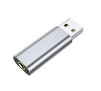 Zanthicia Adaptador de Audio USB a 5 mm de Aluminio. Tarjeta Sonido confiable. Funciona con una Amplia Gama Dispositivos Audio en Diversos entornos. Tarjeta Sonido Externa portátil. Altavoz para PC