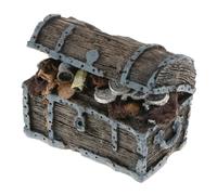 Zanthicia Adorno para Acuario, Cofre del Tesoro, pecera con Elegante diseño acuático y características Que ofrecen una sensación de Entorno Natural y Mucha diversión. para Decorar tu Acuario en Todo