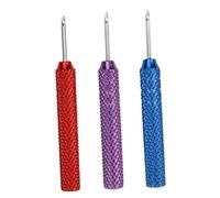 Zanthicia Aguja perforadora de bordado, alfileres de fieltro lana, herramienta esencial con mango cómodo para agilizar proyectos fieltrado, fabricación alfombras, bordado ruso, herramientas punto