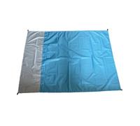 Zanthicia Alfombra de Picnic, manta de playa, impermeable, a prueba arena, para acampar al aire libre, tienda campaña, alfombra suelo a prueba humedad, senderismo, turista, Celeste y Gris