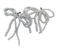 Zanthicia Amuletos De Zapatos Con Lazo De Perlas Dijes Cuentas Para Mujer Zapatillas Deporte DIY Decoraciones Encaje Encantos Zapatos Con Lazo Encanto Zapato Con Cuentas Para Blanco, A