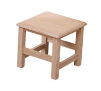 Zanthicia Banco de para Madera Cuadrado Decorativo, Taburete para Dormitorio, Taburete de para Madera, Escalonado, Funcional para Necesidades Interior y Exterior, Banco Cuadrado Decorativo para