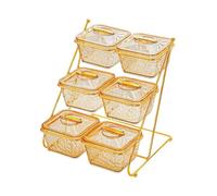 Zanthicia Bandeja multifunción para Servir refrigerios, Bandeja para Frutos Secos, para Fiestas, con Expositor, Tapa Ligera y a Prueba de Polvo, Platos portátiles para Dulces y Frutos Secos, Caja de