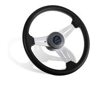 Zanthicia Barco de Velocidad Universal, Volante de 3 radios, yate, Espuma PU, 13,3 Pulgadas, Barco Vapor, para Sistema dirección timón Antideslizante, Accesorios