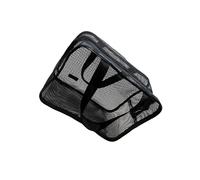 Zanthicia Bolsa de Maquillaje Rectangular con Malla Transpirable y Cremallera, fácil de Guardar, Ligera, para Viajes y Acampada. Neceser de Malla portátil con