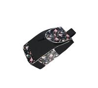 Zanthicia Bolsa de Repuesto para Carrito de Tienda Plegable, Bolsa Repuesto con cordón para el hogar, Color Azul y Negro, Flor Negra, 30x19x55cm