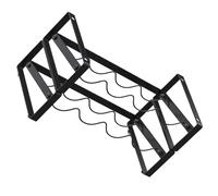 Zanthicia Botellero apilable para encimera, fácil Acceso, Duradero, hasta 8 Botellas, fácil Acceso al Vino o a la colección sin ocupar