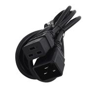 Zanthicia Cable Adaptador de alimentación IEC320-C20 a IEC320-C19. Corriente Nominal: 16 A. Potencia Nominal: 2500 W. Longitud: 8 Metros. 16 125 V-250 V. Reemplazo Universal de PVC 1,8 Metros.