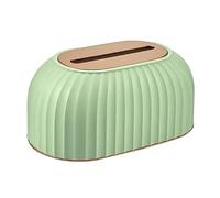 Zanthicia Caja de papel, pañuelos de escritorio, resorte escritorio, organizador sanitario a prueba agua, servilletero, dispensador, restaurante, inodoro, oficina, Verde claro