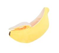 Zanthicia Cama para Perro acogedora y cómoda para Dormir Buenas Noches, Cesta de poliéster para Perro, cojín, Cama de plátano para Gato, para Mascota, para Gato, Amarillo, Metro