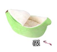Zanthicia Cama para Perro acogedora y cómoda para Dormir Buenas Noches, Cesta de poliéster para Perro, cojín, Cama de plátano para Gato, para Mascota, para Gato, Verde, S