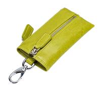 Zanthicia Cartera de Cuero Llaves Monedero de Almacenamiento Fecha la Escuela Llavero Moda Moneda Suave Lápiz Labial Bolsillo Organizador con Cremallera, Verde