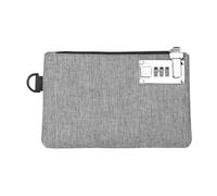 Zanthicia Carteras portátiles para Mujer, Bolsa de Dinero Moderna y Funcional, Hecha de Tela Oxford, Billetera con Sello Resistente, Bloqueo con contraseña, Gris