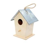 Zanthicia Casas de pájaros Decorativas para Exteriores: desata tu Creatividad. Personaliza una casa de pájaros para Madera sin terminar, elevada, para Espacios Exteriores. Kits para Adultos, Caja