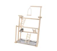 Zanthicia Centro de Actividades El Puesto de Juego para Aves Ofrece una Experiencia estación Entrenamiento para Varias Especies Aves Puesto Juego para Loros Gimnasio con Percha para