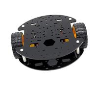Zanthicia Chasis de coche robot equipado con datos de planos instalación Instalación sencilla Adecuado para cursos educativos y competición laberintos Kits robótica inteligente Plataforma chasis