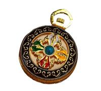 Zanthicia Colgante de oración tibetano, bellamente elaborado, caja Gawu tibetana, amuleto budista, colgante para prácticas y creencias espirituales, budismo, religión, colección de joyas, decoración.