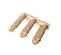 Zanthicia Columna para rascar Gatos - Cuerda de cáñamo enrollada Resistente y Duradera El Abeto de para Madera Natural es Resistente y Duradero Escaleras Escalada, 3 Capas (Cuerda cáñamo)