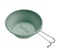 Zanthicia Cuenco con mango graduado para transportar y mover fácilmente, taza de sake de acero inoxidable ABS y cubiertos portátiles japoneses, Verde claro, 300ml