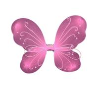 Zanthicia Disfraz de Hada Ligero para Carnaval, espectáculos, Disfraz de Mariposa para niñas, Regalo, de Hada con alas, Cosplay, Disfraces de Carnaval. , Rosa , 35x42cm