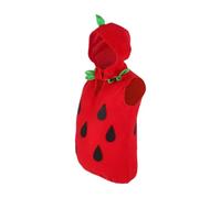 Zanthicia Disfraz para niños Traje de mameluco de fresa Vístete con una diversión adorable Adecuado para celebraciones de Halloween y Navidad Disfraz de Navidad Fruta divertida, Rojo, 3 a 5 años