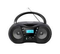 Zanthicia Disfrute de un Sonido de con Reproductor CD Reproductores CD portátiles para Entretenimiento en el hogar Reproductor portátil ABS Duradero, Negro