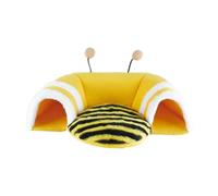 Zanthicia El Nido para Dormir Proporciona Accesorios Esenciales para la Jaula del túnel del hámster Que favorecen la relajación y el Juego de Las Mascotas. Es un túnel Suave para esconder Conejos, un