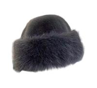 Zanthicia El sombrero para montar a prueba de viento para motocicleta y snowboard es adecuado para entusiastas que buscan mantenerse abrigados en la aventura Sombrero de piel, Gris oscuro, para 60CM