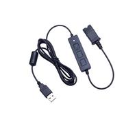 Zanthicia Enchufe USB Universal para un funcionamiento fácil y profesional para el servicio al cliente Adaptador de auriculares ABS Cable rápido sonido claro