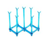 Zanthicia Estante de Secado de Tazas Agua PP, reemplazo Plegable Color sólido, Accesorios Soporte Almacenamiento para el hogar, la Cocina y el café, Azul