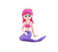 Zanthicia Estatuas de Sirenas, decoración DIY, Escultura de Tanque Peces en Miniatura, Suministro Llavero, muñeca Acuario para el hogar