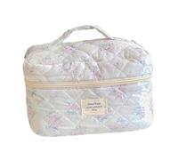 Zanthicia Estuche cosmético con diseño Floral para Guardar Tus Productos de Maquillaje Perfectamente organizados Mientras viajas. Ideal Tanto para la Rutina, Rosa, 25x16x15.5cm