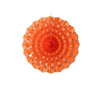 Zanthicia Flor de papel Paraguas ligero Guirnalda Exquisito Papel brillante Fan Calcomanías de pared Hermosa guirnalda 3D Kids Favor Bar, Naranja