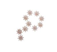 Zanthicia Hermosos botones de diamantes de imitación brillantes, adornos florales base plana para ramos boda y manualidades acolchado, adornos diamantes imitación base plana, dijes, botones