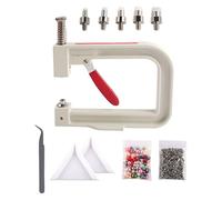 Zanthicia Herramienta manual para colocar remaches de cuentas, duradera y de eficiencia para diversos proyectos manualidades, ropa, bolsos y zapatos. Kits máquina para, #20