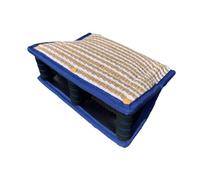 Zanthicia Juguete Interactivo para Perros con Almohada de Yute para morder. Juegos de Tira y afloja Que garantizan sesiones de Entrenamiento Atractivas y, Azul, 35x25x13cm