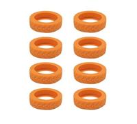 Zanthicia La cubierta de la rueda del equipaje con reducción de ruido dice adiós a los fuertes sonidos viaje cubierta del neumático equipaje adopta un corrugado único, Naranja