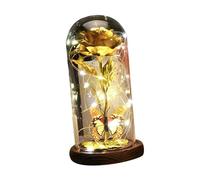 Zanthicia Lámpara de elegante con forma de rosa cristal, regalo lujo, lámpara decorativa con LED brillante para salas estudio en casa, LED con forma mariposa y rosa, decoración