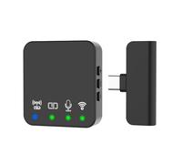 Zanthicia Micrófono de Solapa para teléfono Celular, fácil de Transportar, Inteligente, con reducción Ruido, inalámbrico, ABS, relámpagos, Micrófono único