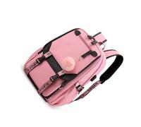 Zanthicia Mochila Unisex para Ordenador portátil con patrón Impreso, Mochila Vaquera con Correas de colchón de Aire, Bolsa Adorno Colgante con patrón Lichee, Bolsa Viaje para Chica Adolescente