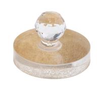 Zanthicia Molde para prensar polvos, herramienta para prensar sombras de ojos, sello de lacre vintage, herramienta para reparar sombras ojos, rubor, iluminadores, Claro, 4.4 x 3.5 cm
