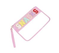 Zanthicia Organizador de viaje para bolsos: artículos esenciales de viaje en un lugar, organizador almacenamiento bolsa cosméticos transparente PVC impermeable, rosa