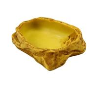 Zanthicia para mascotas con cuenco luminoso para reptiles, de agua para reptiles, cuenco de comida para mantener felices a las tortugas y geckos, se puede usar , 12x9x3cm