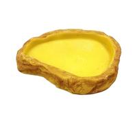 Zanthicia para mascotas con cuenco luminoso para reptiles, de agua para reptiles, cuenco de comida para mantener felices a las tortugas y geckos, se puede usar , 13x10x2cm