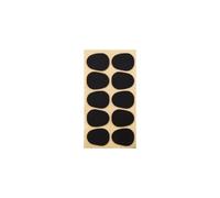 Zanthicia Parches para boquilla de clarinete, 10 Uds., almohadillas para instrumentos musicales ambientales, accesorios de saxofón ventajosos mano blancos , Negro , 0.5