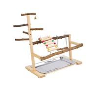Zanthicia Parque de Juegos para Loros con Escalera Que Ofrece oportunidades de Ejercicio seguras y Divertidas para Todo Tipo Aves. Parque Juegos para periquitos, Gimnasio y
